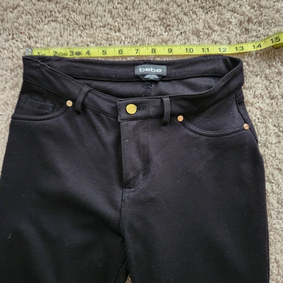 Bebe Women's Black Stretch Skinny Pants Size Small - Picture 5 of 7